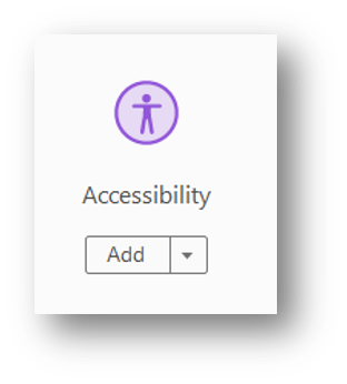 Accessibility Tool link in Acrobat Pro
